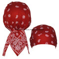 Costume en coton personnalisé Paisley Printed Promo Promotion Sports Bandana Cap Headscarf